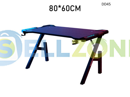 Γραφείο παιχνιδιών σε σχήμα Ζ με φώτα 80*60εκ. - DD45